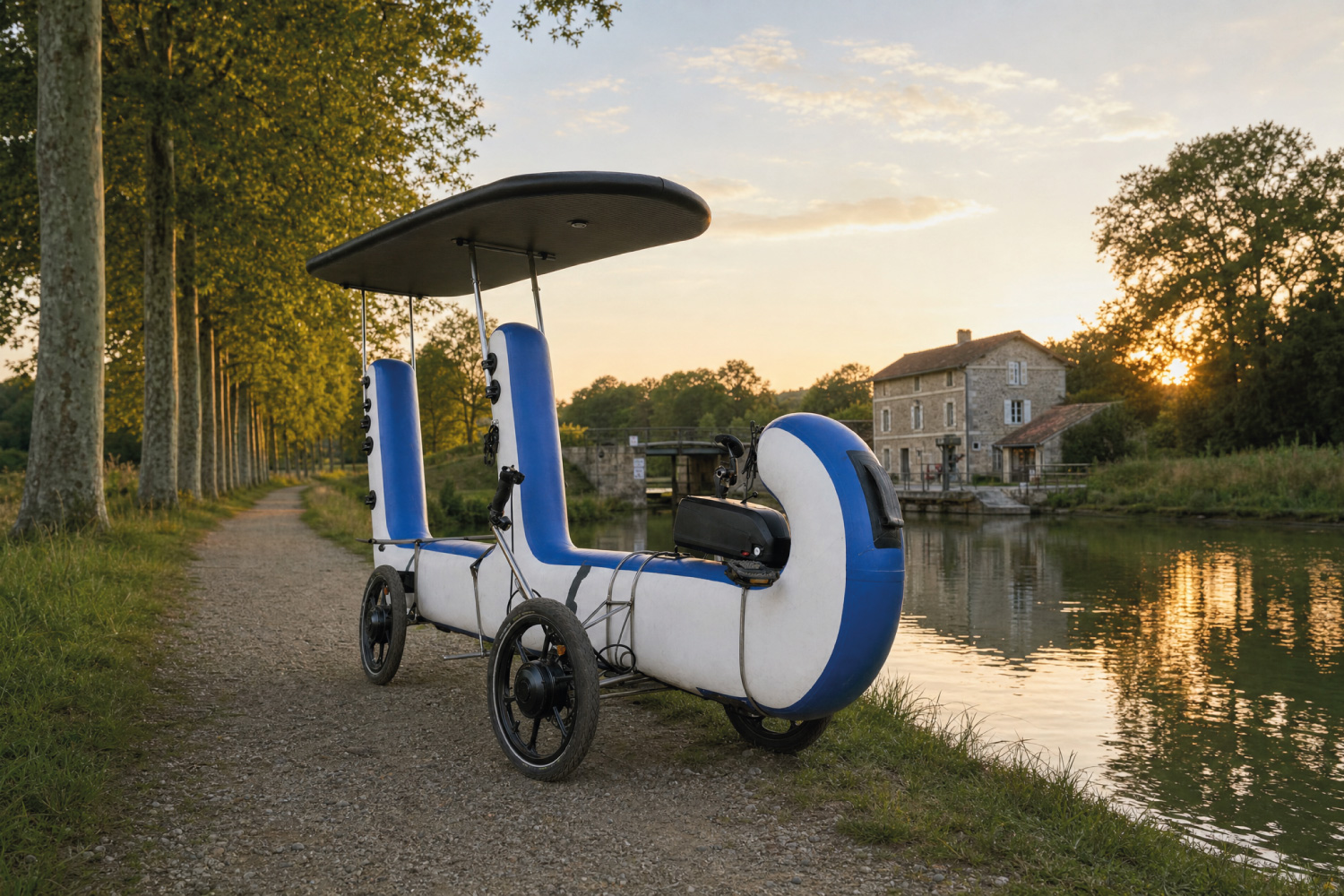 airnam mobilite douce voiture gonflable campagne